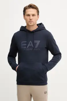 EA7 Emporio Armani hanorac de bumbac imagine