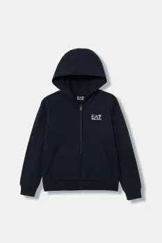 EA7 Emporio Armani hanorac de bumbac pentru copii imagine