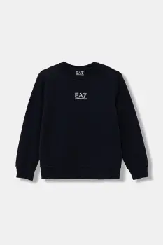 EA7 Emporio Armani hanorac de bumbac pentru copii imagine