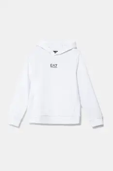 EA7 Emporio Armani hanorac de bumbac pentru copii imagine