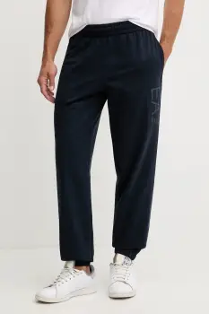 EA7 Emporio Armani pantaloni de trening din bumbac imagine