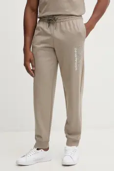 EA7 Emporio Armani pantaloni de trening din bumbac imagine