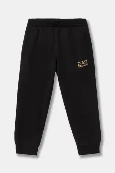 EA7 Emporio Armani pantaloni de trening din bumbac pentru copii imagine