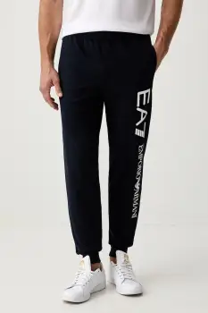 EA7 Emporio Armani pantaloni de trening pentru barbati din bumbac imagine