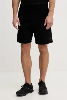 EA7 Emporio Armani pantaloni scurti de trening barbati cu bumbac imagine