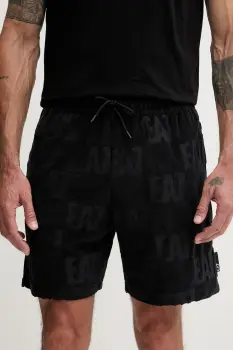 EA7 Emporio Armani pantaloni scurti de trening pentru barbati, cu bumbac imagine