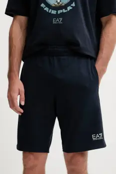 EA7 Emporio Armani pantaloni scurti din bumbac imagine