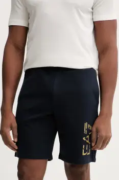 EA7 Emporio Armani pantaloni scurti din bumbac imagine