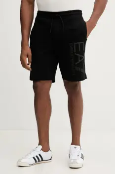 EA7 Emporio Armani pantaloni scurti din bumbac imagine