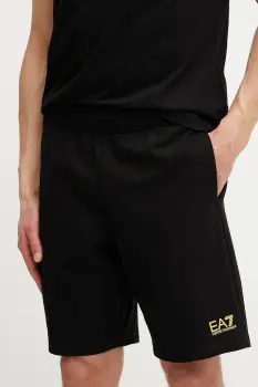 EA7 Emporio Armani pantaloni scurti din bumbac imagine
