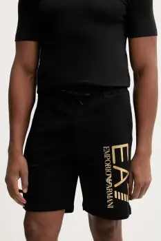 EA7 Emporio Armani pantaloni scurti din bumbac imagine