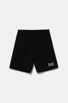 EA7 Emporio Armani pantaloni scurti din bumbac pentru copii imagine