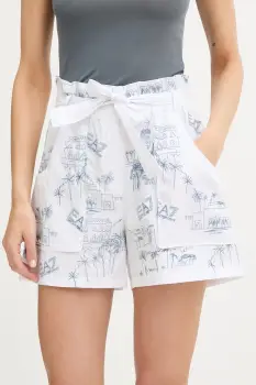 EA7 Emporio Armani pantaloni scurti pentru femei, cu bumbac imagine