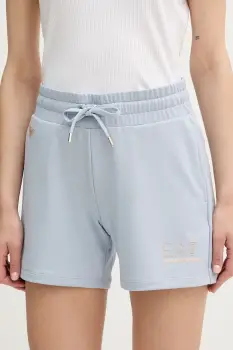 EA7 Emporio Armani pantaloni scurti pentru femei, cu vascoza imagine