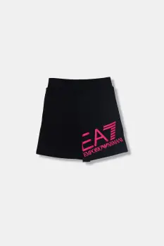 EA7 Emporio Armani pantaloni scurti sport pentru copii din bumbac imagine