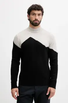 EA7 Emporio Armani pulover din amestec de lana imagine