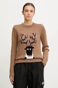 EA7 Emporio Armani pulover din amestec de lana imagine