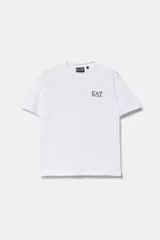 EA7 Emporio Armani tricou de bumbac pentru copii imagine