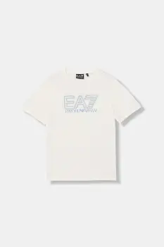 EA7 Emporio Armani tricou de bumbac pentru copii imagine