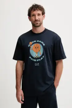 EA7 Emporio Armani tricou din bumbac imagine