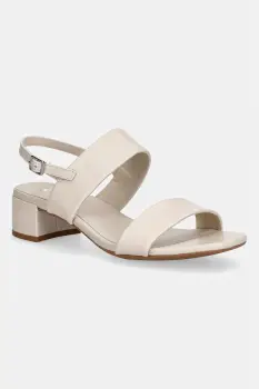 Ecco sandale cu toc jos din piele Livia 35 imagine