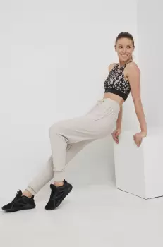 Eivy pantaloni femei, culoarea bej, neted imagine