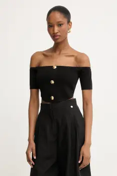 Elisabetta Franchi bluza pentru femei, cu vascoza imagine