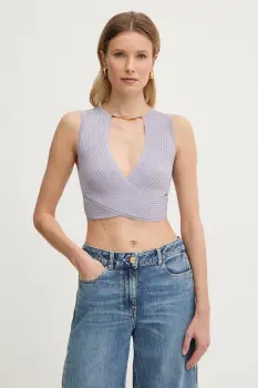 Elisabetta Franchi bluza petrecuta pentru femei, cu vascoza imagine