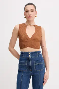 Elisabetta Franchi bluza petrecuta pentru femei, cu vascoza imagine