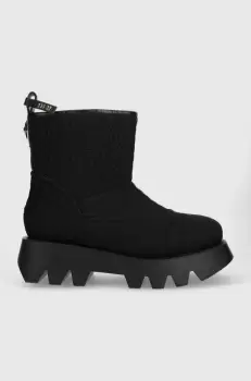 Elisabetta Franchi botine femei, culoarea negru, cu platforma, izolat, SA40B36E2 imagine