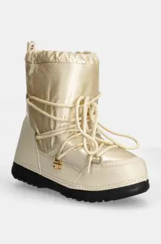 Elisabetta Franchi cizme de iarna copii culoarea bej, F4A6.E0168.1047 imagine