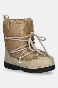 Elisabetta Franchi cizme de iarna copii culoarea bej, F4A6-E0457 imagine