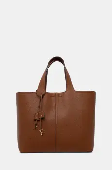 Elisabetta Franchi geanta culoarea maro, BS96A52E2 imagine