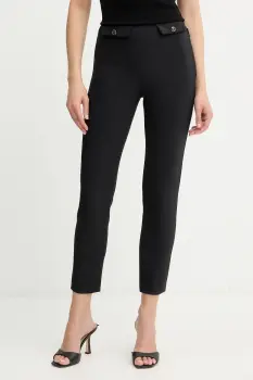 Elisabetta Franchi pantaloni culoarea negru, mulata, high waist, PA12056E2 imagine