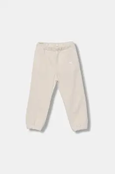 Elisabetta Franchi pantaloni de trening din bumbac pentru copii culoarea bej, uni, EGPA083.0.FF002 imagine