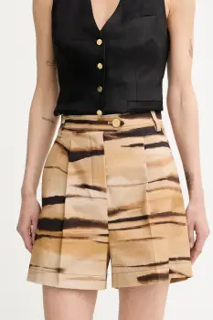 Elisabetta Franchi pantaloni scurti pentru femei, din bumbac cu elastan imagine