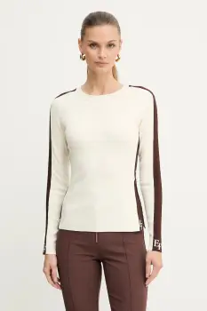 Elisabetta Franchi pulover culoarea bej, light, MK03S56E2 imagine