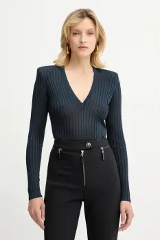 Elisabetta Franchi pulover culoarea turcoaz, light, MK21S56E2 imagine