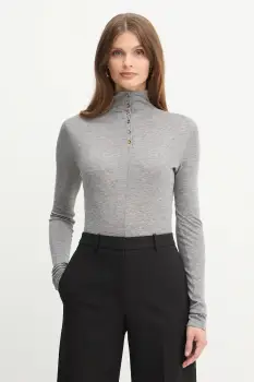 Elisabetta Franchi pulover din amestec de lana culoarea gri, light, MD61B56E2 imagine