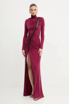Elisabetta Franchi rochie culoarea bordo, maxi, mulata, ABR0957E2 imagine