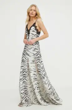 Elisabetta Franchi rochie culoarea negru, maxi, evazati, AB66042E2 imagine