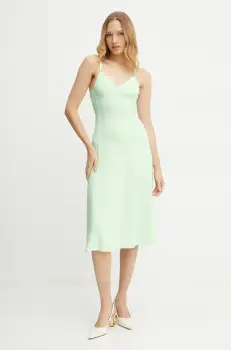 Elisabetta Franchi rochie culoarea turcoaz, mini, drept, AB74852E2 imagine