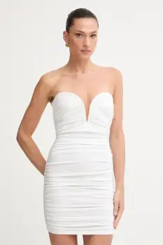 Elisabetta Franchi rochie drapata cu vascoza imagine