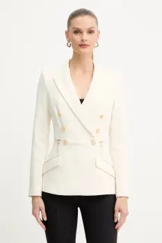 Elisabetta Franchi sacou culoarea bej, cu doua randuri de nasturi, uni, GI17256E2 imagine