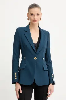 Elisabetta Franchi sacou culoarea bleumarin, un singur rand de nasturi, uni, GI17556E2 imagine