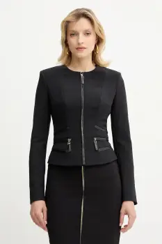 Elisabetta Franchi sacou culoarea negru, un singur rand de nasturi, uni, GI17356E2 imagine