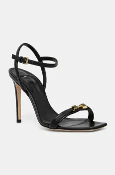 Elisabetta Franchi sandale de piele culoarea negru, SA57L51E2 imagine