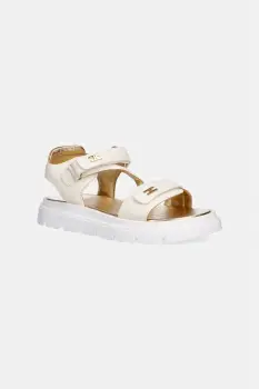 Elisabetta Franchi sandale din piele pentru copii imagine