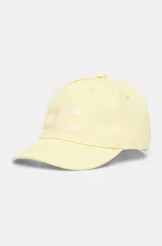 Elisabetta Franchi sapca de baseball din bumbac culoarea galben, cu imprimeu, EFCP025.C.CA010 imagine