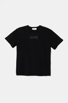 Elisabetta Franchi tricou copii culoarea negru, EFTS235.0.JE006 imagine